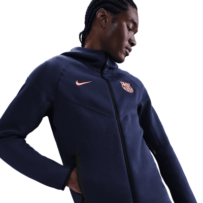 Barcelona Nike Tech Fleece Hoodie - Marineblau Image