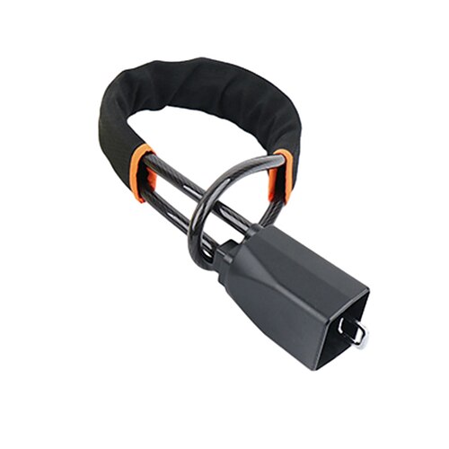 Auto-Lenkradschloss Sicherheitsgurtschloss Diebstahlsicherung Einstellbarer Diebstahlschutzbügel mit Stahlkabel Einziehbares Auto-Sicherheitsschloss zum Schutz des Fahrzeugs Image