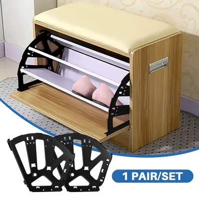 Metal Shoes Cabinet Hinge Turning Rack Shoe Drawer Cabinet Hinges Cold Rolled Steel For Hardware Furniture Cabinet Accessory ﻿