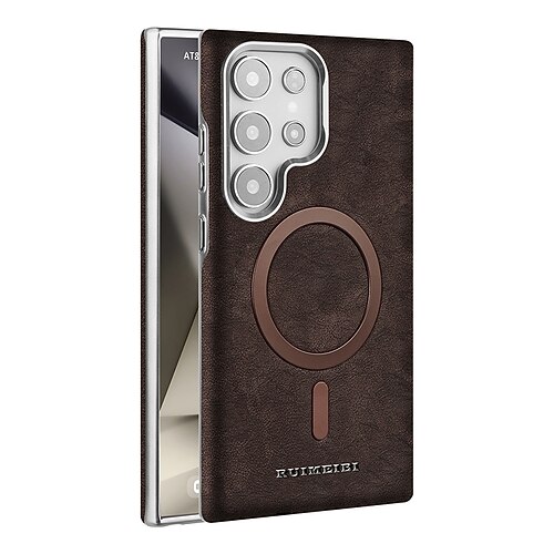 Handy Hülle Handyhüllen Für iPhone 16 15 14 Pro Max Plus 13 Pro Max Rückseite Mit Ständer Stoßfest Retro TPU PU-Leder Image