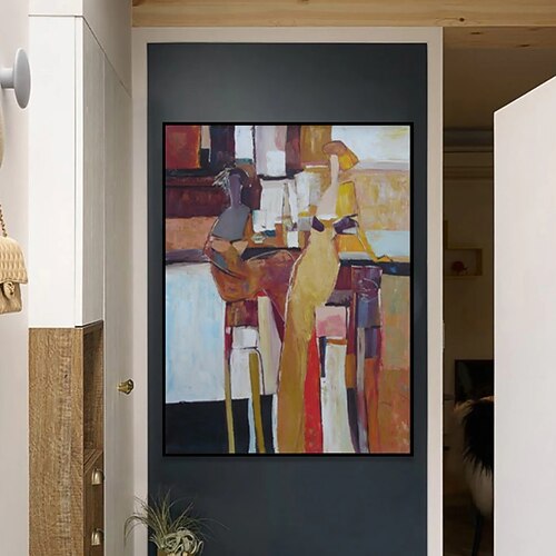 große abstrakte handgemalte Ölgemälde Wandkunst abstrakte abstrakte Kunst Malerei moderne Mode abstrakte Malerei Image