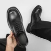 Klassische Marken-Herren-Freizeitschuhe aus Leder mit dicken Sohlen, verschleißfeste Brogue-Schuhe, elegante Bankett-formelle Schuhe für Herren