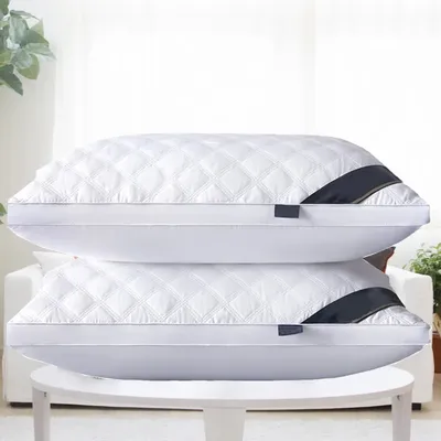 1PCS 74X48cm Hotel Pillow Non-Collapsing Neck Support Pillow Core Pillow Core for Home Use