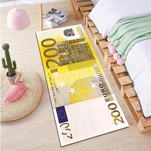 Kreativer Dollar-Teppich, Bodenmatte mit Gelddesign für Küche, Schlafzimmer, Nachttisch, Eingangsbereich und Heimdekoration Image