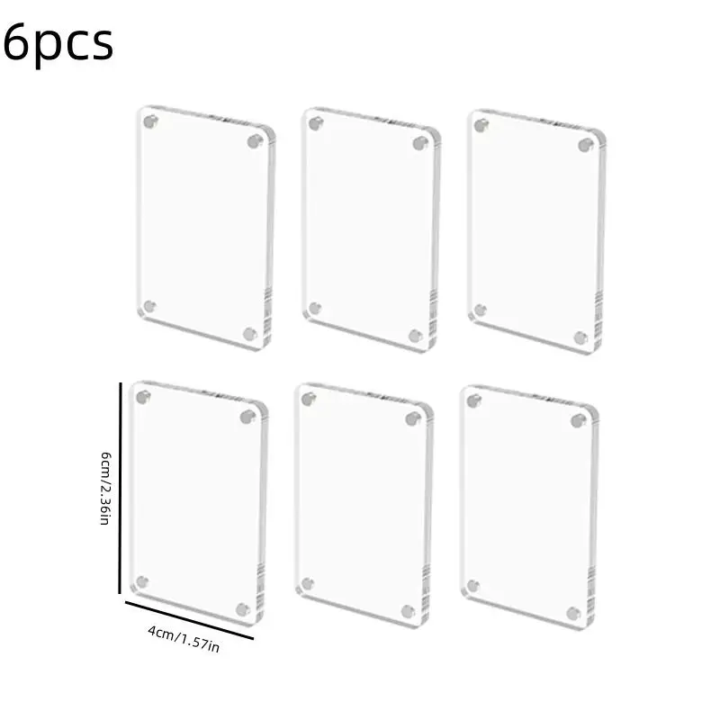Fotorahmen Magnet Design Polaroid Fotorahmen Mini Acryl Magnetische Bilderrahmen Transparenter Acryl Kartenständer