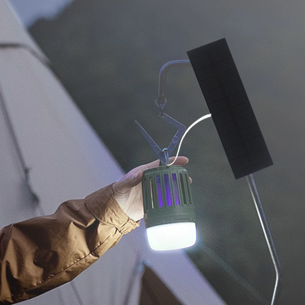 Mini Solar Panel Tragbare Batterie Handy Lade Bank USB Solar Panel Ladegerät für Mini Fan Power Bank Camping Laternen Image