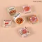 6 pezzi casuali per casa delle bambole in miniatura per pizza o scatola di imballaggio modello cucina decorazione alimentare accessori per casa delle bambole giocattolo