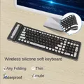 Tastiera wireless pieghevole in silicone 2.4G Tastiera impermeabile flessibile cablata USB Tastiera avvolgibile silenziosa universale per PC portatile