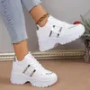 Frühling/Herbst Runde Kopf Bequeme Spitze-up Dicke Sohle Casual Turnschuhe Modische Neue Große Größe Sexy Wanderschuhe für Frauen