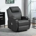Fauteuil inclinable avec fonction de massage, chaise TV électrique avec inclinable, fauteuil de massage télécommandé, porte-gobelet
