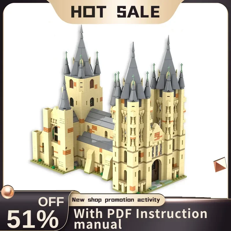 Neue 1788 Teile Heiße Berühmte Magie Serie Film Moc Glocke Turm Modell Benutzerdefinierte Puzzle Diy Kreative Ideen Kinder Spielzeug Geburtstag geschenke Image