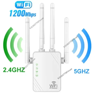 Neue WiFi Repeater Wifi Verstärker 5G Signal Wifi Extender Netzwerk Wi-fi Booster 1200Mbps 5 Ghz Long Range drahtlose Wi-fi Repeater
