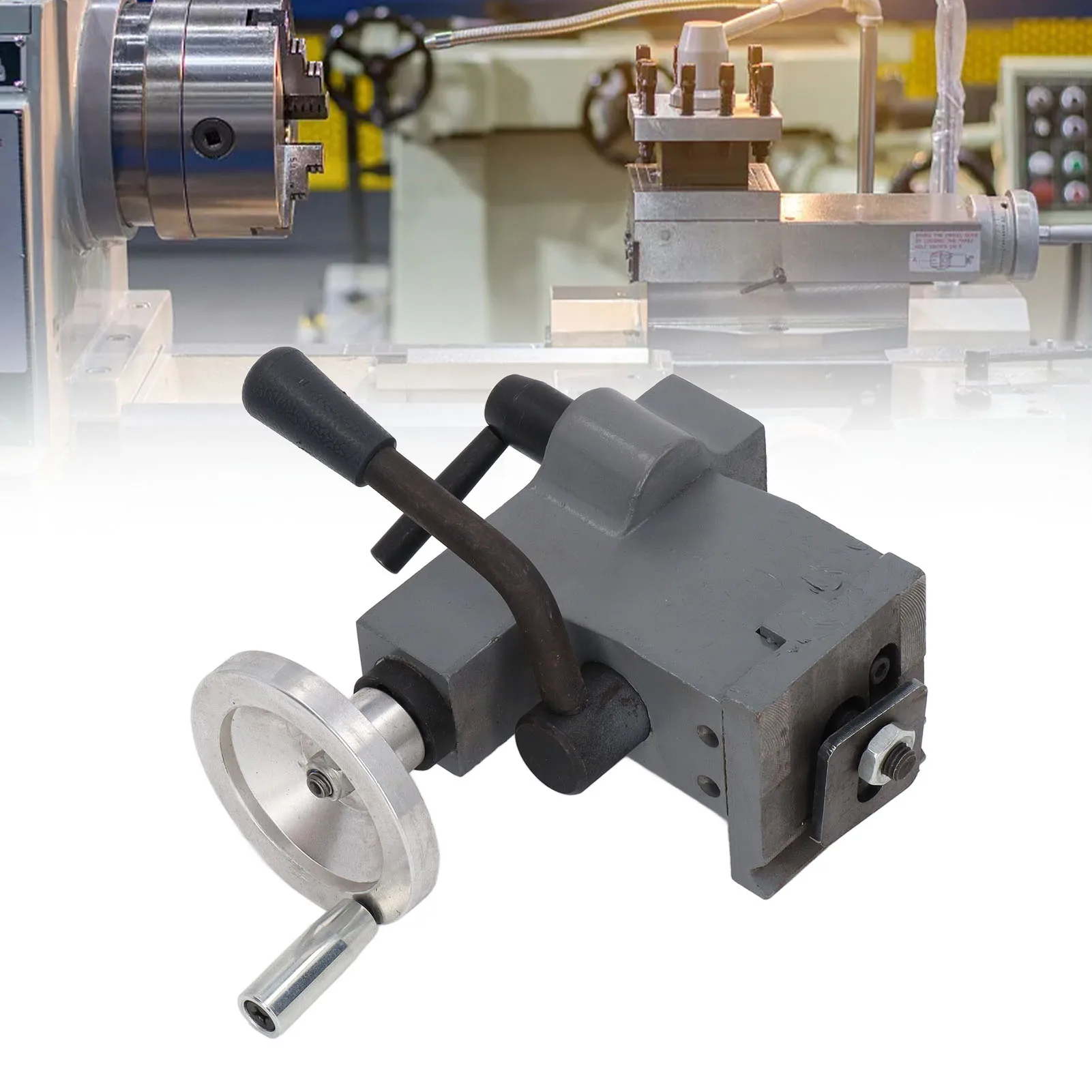 Mini-Drehmaschinen-Reitstock, hintere mittlere Montage, Ersatz für 7 x 12, 7 x 14 0618 CJ18A Drehmaschinen-Reitstock aus Aluminiumdruckguss Image