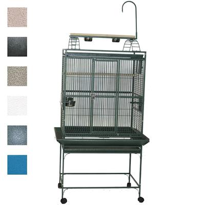 A&E Cage Company 32" X 23" Play Top Bird Cage in Stainless Steel