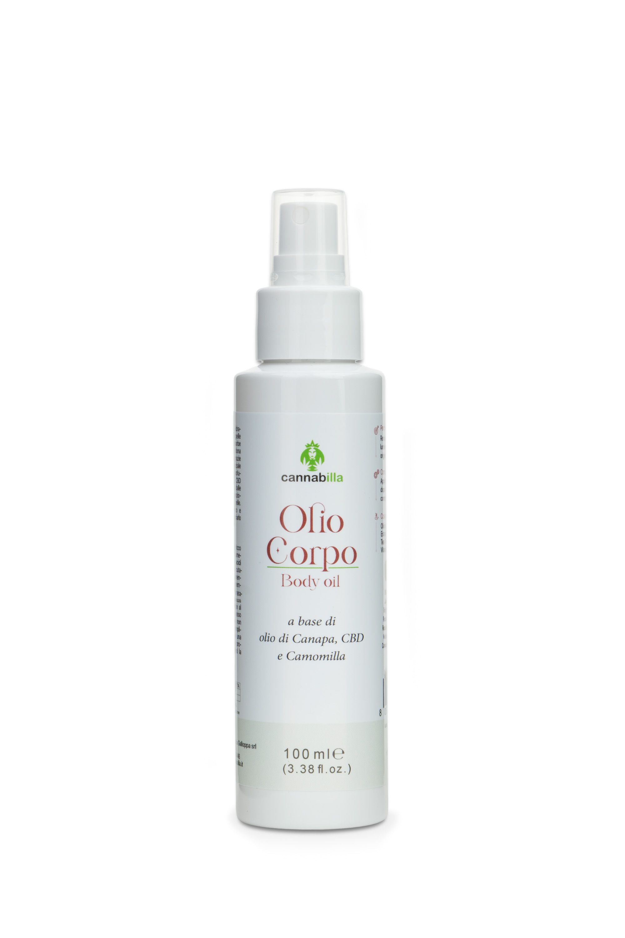 Cannabilla - Olio Corpo alla Canapa 100 ml per la pelle