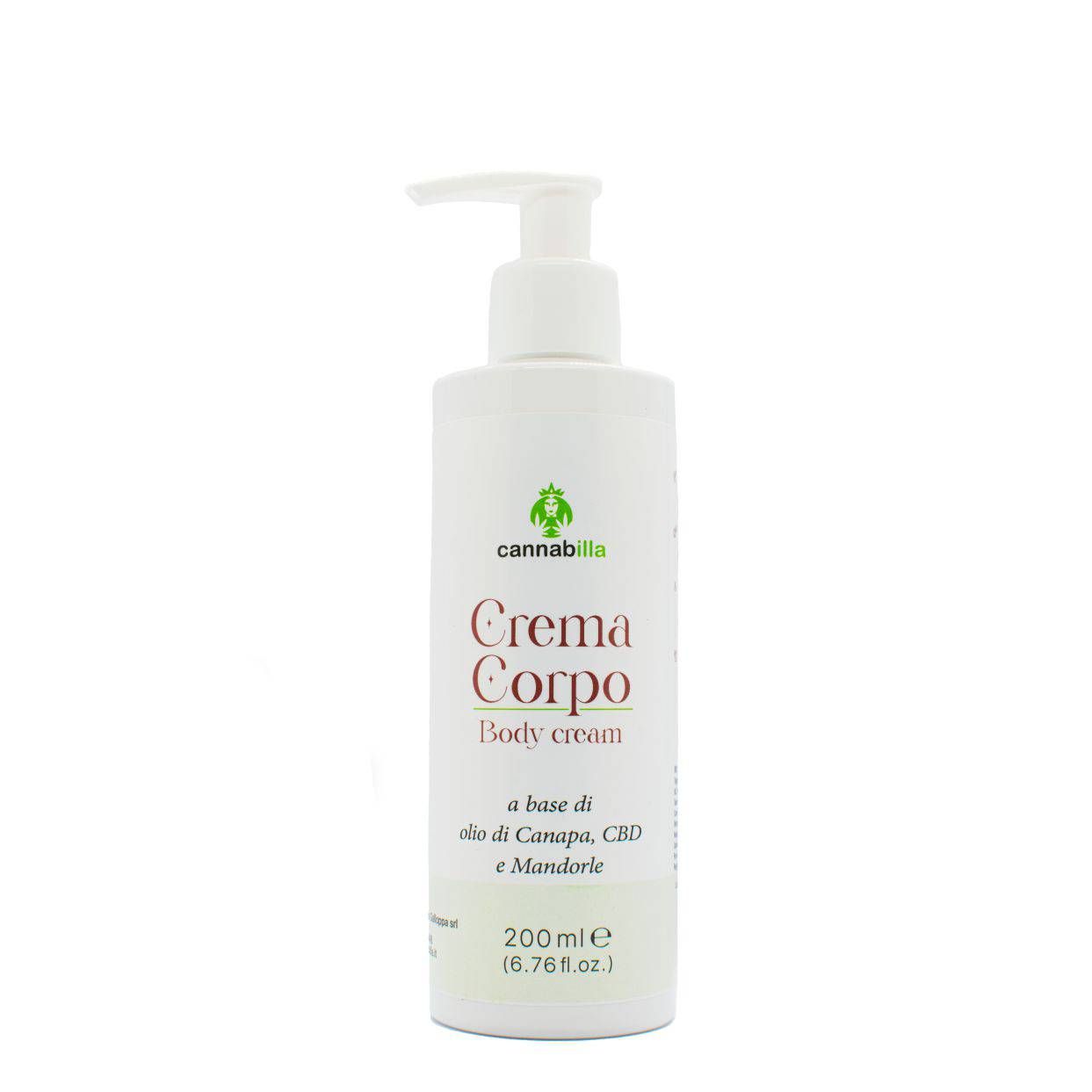 Cannabilla - Crema Corpo alla Canapa 200 ml per la pelle