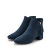 Stiefelette LASCANA, Damen, Gr. 43, blau, Obermaterial: 100% Textilmaterial. Futter: 100% Textilmaterial. Decksohle: 100% Lederimitat. Laufsohle: 100% Synthetik, casual, Schuhe, Stiefel, Boots mit bequemem Blockabsatz VEGAN