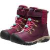 Winterstiefel KEEN "KANIBOU WP", Damen, Gr. 32/33, fig, pink lemonade, Leder, Textil, sportlich, Schuhe