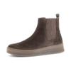 Chelseaboots GABOR "FLORENZ", Damen, Gr. 44, braun (dunkelbraun), Veloursleder, Elastischer Einsatz, unifarben, casual, Schuhe, Plateau, Schlupfboots, Ankleboots mit Wechselfußbett
