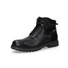 Schnürboots CAMEL ACTIVE, Herren, Gr. 45, schwarz, Leder, Basic, Schuhe, Winterboots, Stiefel mit Reißverschluss