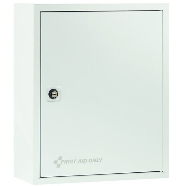 Erste-Hilfe-Schrank, weiß lackiertes Metall, abschließbar Image