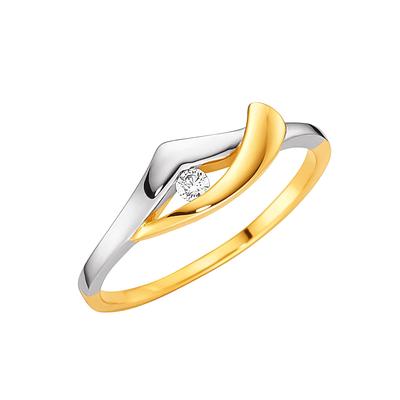 Fingerring LADY Gr. 21, gold (gelbgold 375), Fingerringe, Damen, 21, Metall-Gold, Metall, Gold Image