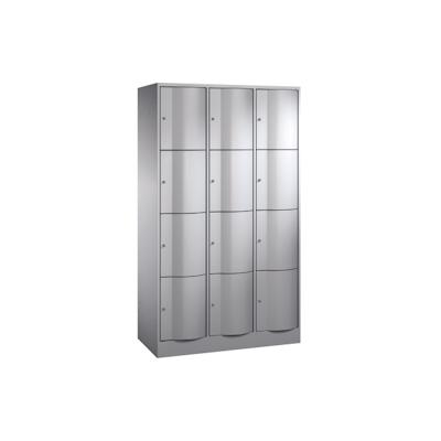 C+P Schließf.schrank 8470372S10119 12Fächer 1950x1150x540mm wsalu/wsal Image