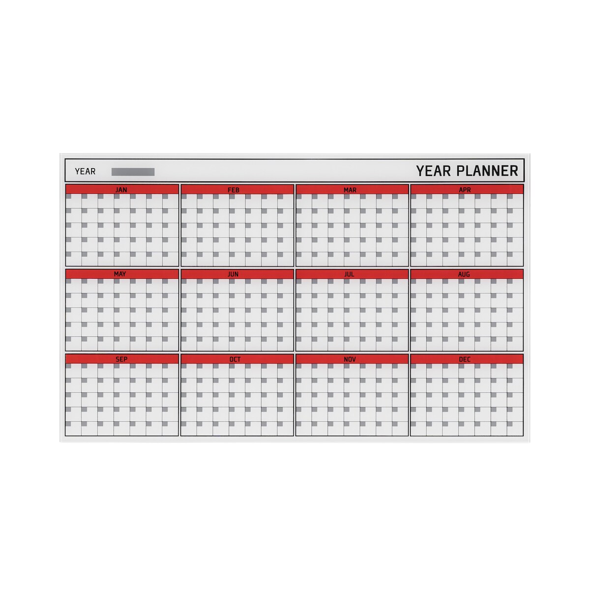 Bi-Office Glas "Year Planner" mit 12 Monaten Image