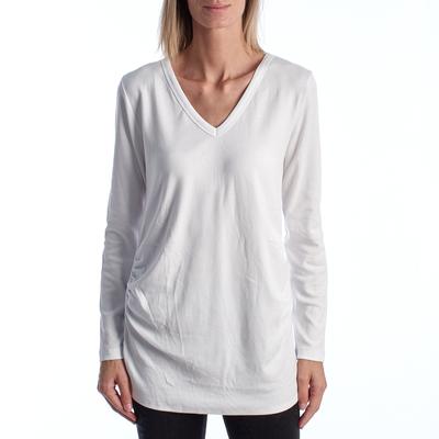 Modernes Umstands-T-Shirt mit V-Ausschnitt Langarm 719653 Damen Image