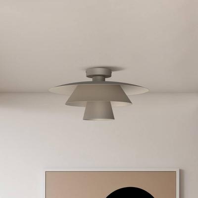 Deckenlampe Plato Luminex, dimmbar, creme / amber, für Wohn- / Esszimmer, Metall, Modern, Deckenlampe Image