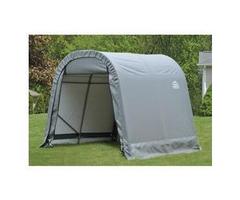 10 foot Round Style Shelter - Size/Color: 10 foot x 12 foot x 8 foot / Grey