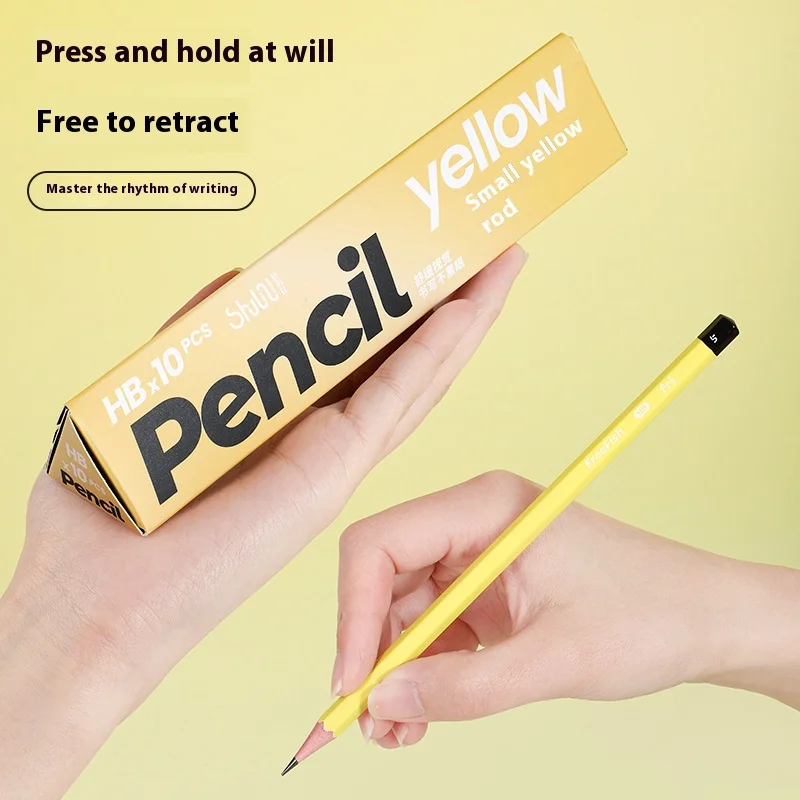 10 Stück Holzbleistifte, Bleihärte, glatt schreiben, zum Malen, Schreiben, Skizzen, Architektur, Zeichnen, Kunst, Schulbedarf Image