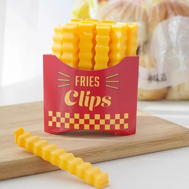 12PCS French Fry Style Dichtungsclip mit magnetischer Saug-Kühlschrankaufkleber, Dichtungsclip Image