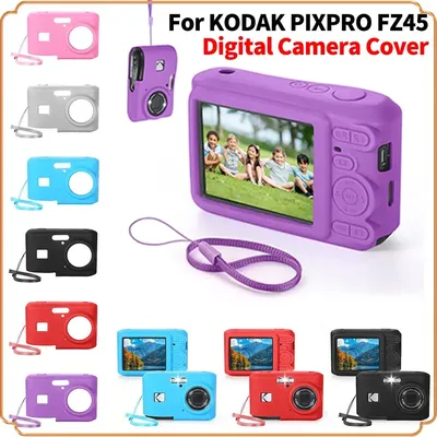 For KODAK PIXPRO FZ55 Digital Camera Cover with Lanyard Slim Fit Camera Bag Camera Body Cover Outdoor Travel Camera Protect Case
