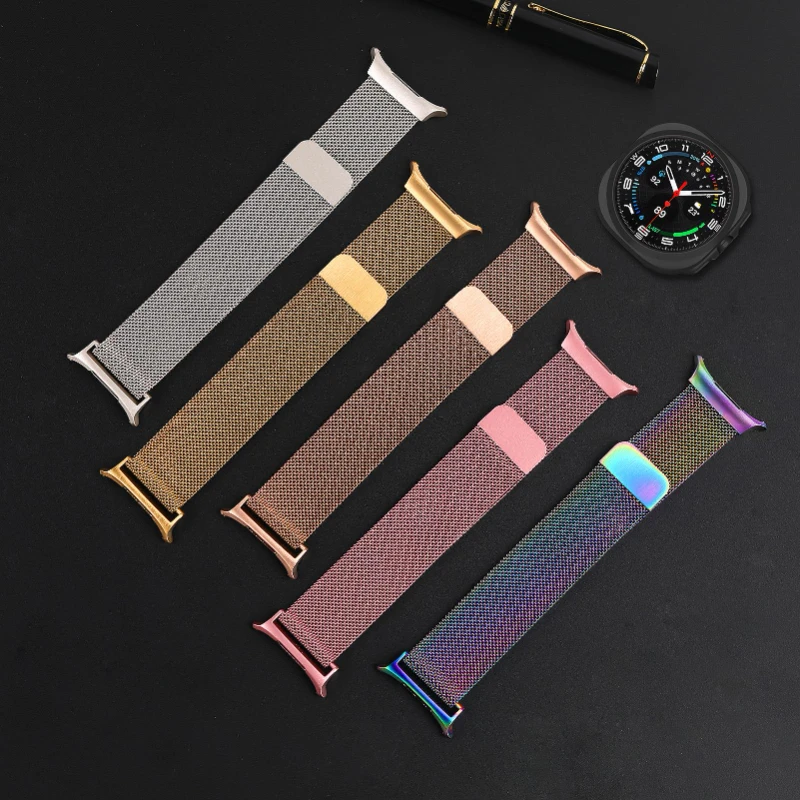 Edelstahl Milanese Armband für Samsung Galaxy Watch8 40 44 mm klassisches Metall magnetisches Milan Ultra 2 Armband Smart Watch Band Image