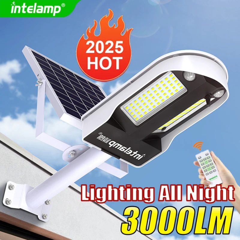 2025 Neue superhelle 108 LED-Solarlampe für den Außenbereich, Garten, Solar-LED-Licht, wasserdicht, sonnenlichtbetrieben, Strahler mit Bewegungssensor