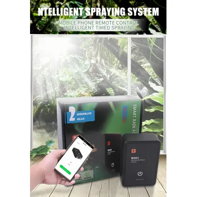 HOMEFISH WiFi Rainforest Tank Timed Spray System Misting Kit Reptile Turtle Tank Intelligentes Nebelbefeuchtungssystem