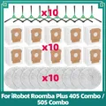 Compatibile con iRobot Roomba Plus 405 Combo / 505 Combo Kit di ricambio per aspirapolvere Spazzola laterale, panno per mocio, sacchetto della polvere, accessori