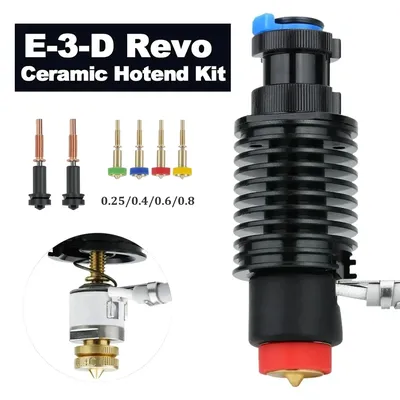 E3D Revo Ceramic Hotend Kit Fast Heating Heater Core For Rapid Change E3D REVO H2 V2S Ender 3,Pro,V2,Voron Hot End