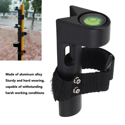 Adjustable Survey Rod Level Adjustable Grade Rod Level Aluminum Alloy Survey Rod Bubble Level for Round and Rectangular