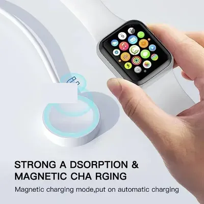 Magnetic Watch Wireless Ultra Smart Watch Charger Pad Fast Charging USB Type-C Port For Apple Watch 10/9/8/7/6/5/4/3/2 SE Charge