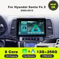 Android 14 Per Hyundai Santa Fe 2 2006-2012 Auto Car Radio Senza Fili Carplay Lettore Multimediale IPS LED 8 CORE 2 DIN 5G Wifi