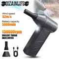 130000 giri/min Mini Turbo Jet Fan Spolverino elettrico Velocità del vento regolabile Turbo Violento Ventilatore ricaricabile con pulizia leggera dell'auto