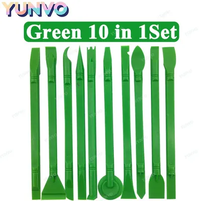 10Pcs Electronics Head Opening Pry Tool Professional Spudger Anti-Static for Cellphone Game Consoles Laptops Tablets Repair Kit