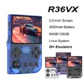 R36VX Console di gioco portatile Schermo da 3,5 pollici Sistema Linux Giochi 3D arcade retrò 20+ Emulatore Lettore di giochi tascabile portatile