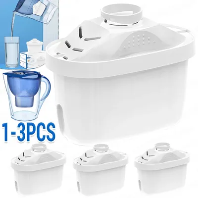 1-3Pcs Drinking Water Filter Home Water Purifier Filter Reducing Limescale Chlorine Activated Carbon Jug Cartridges Taps Filter
