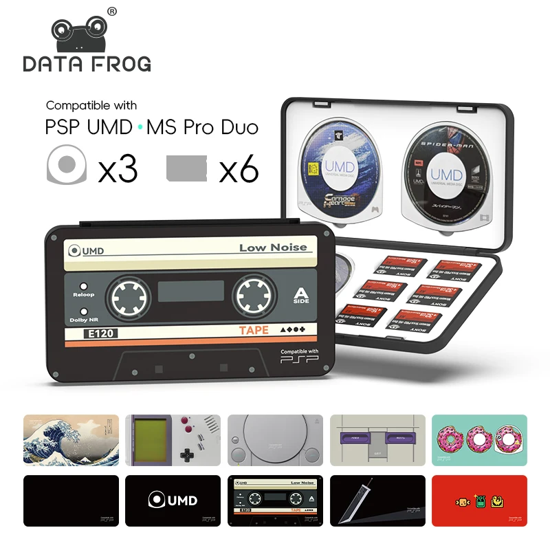 DATA FROG Retro-Spielkartenhalter-Hülle für PS Vita PSP 1000 2000 3000 SD M2 MS Pro Duo, schützende tragbare Reise-Organizer-Aufbewahrung Image