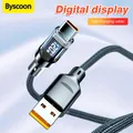 Cavo Display digitale a LED Dual USB C da 120W PD cavo di ricarica rapida da tipo C a tipo C per iPhone 15 Xiaomi HUAWEI OPPO Macbook iPad