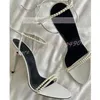Perle Offene spitze Sandalen Weibliche Classy Schlanke Riemen Stiletto High Heels Schuhe Frauen Große Größe Stilvolle Sexy Party Casual Sandalen