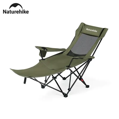 Naturehike Adjustable Folding Relax Recliner T05 Extended Footrest High Back Camping Chair Home Leisure Chair Outdoor Portable